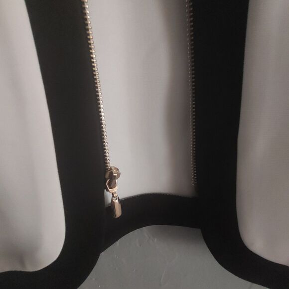 Chico's Collection Blazer Women 2(L) Full Zipper,Elegant,Polyester Spandex Coast - Picture 7 of 9